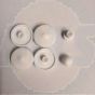 RAK Series 600 Ceramic Toilet Seat buffers White 405243/ H8926140000001 -