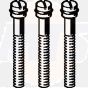 Viega screw set 632694 M 5 x 42 mm, Stainless Steel