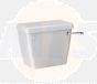 Lecico Atlas DocM Close Coupled Lever Cistern Lid ONLY DOCMCI