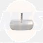 Twyford 550 x 445mm semi recessed washbasin, 1 tap hole MD4621WH