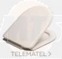MILOS WC cover with hinge A-80P 393-452mm white 8426899005773