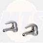 Nabis Alia hot and cold bath taps A05405  Chrome Pair