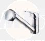 Nabis Nemi single lever pull out kitchen tap B08922
