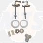 Nabis Pride Standard Close Toilet Seat Hinges Chrome 552414