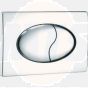 Oval Chrome Dual Flush Plate 215x140mm 403-1041 B40251