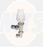 Myson Petite 90deg pushfit radpak thermostatic radiator valve with lockshield drain off in one pack 10mm PETPAK10NDPF90