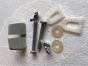 PLASTIC TOILET SEAT HINGE PACK WITH DISCOLOURED WASHERS