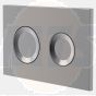 Polished Chrome dual flush plate