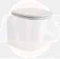 Pozzi Ginori 500 Standard Toilet Seat And Cover 41761000 White Seat