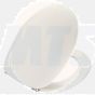 Pressalit 2000 124000-B13999 Toilet seat with lid white