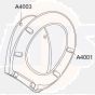 Toilet seat with soft close incl. hinge in stainless steel