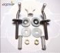 Pressalit Hinges Villeroy & Boch for Magnum Toilet Seat B33P999 Stainless Steel
