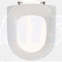 Pressalit Objecta D 171011-BQ6999 toilet seat without lid white polygiene