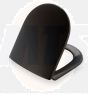 Pressalit Objecta D closet seat with lid 172111-BR7999 BLACK