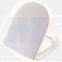 Pressalit Objecta D Toilet Seat and Cover with Stainless Steel Hinges 172011-BQ6999
