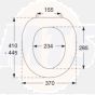 Pressalit Objecta Toilet Seat  53011-UN3999