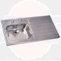 Twyford.PS4050SS.Sgl.Sink.RH.Drainer.2TH.SS...
