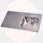 Twyford.1.200mm.x.600mm,.single.sink.and.single.drainer,.left