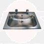 Twyford.406.x.260mm,.2.tap.holes.with.overflow.including.waste