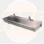 Twyford.PS9311SS.1200mm.Wash.Trough.2TH.LH.Outlet...