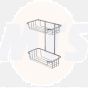 Croydex QM260541 2 Tier Cosmetic Basket Mild Steel