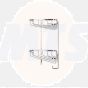 Croydex QM260841 Sm 2 Tier Corner Basket