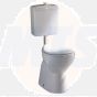 Rak Bella Link Seat White Polypropylene Seat with stainless steel hinges 