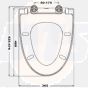 RAK CERAMICS ELLA TOILET SEAT  STANDARD CLOSE RESSCHKIT 