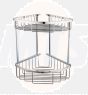 RAK Double Corner Basket Round Front Cp RAKBSK002 Bathroomsuites