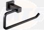 RAK Cubis Towel Ring In Black RAKCUB9902B Bathroomsuites
