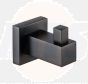 RAK Cubis Robe Hook In Black RAKCUB9909B Bathroomsuites