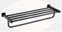 RAK Cubis Towel Shelf In Black RAKCUB9914B Bathroomsuites
