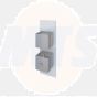 RAK Feeling Sq Single Outlet Therm Shwr Valve RAKFSV1500S Bathroomsuites