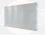RAK Gemini Alluminium Triple Dr Mirrored Cabinet RAKGEM5003 Bathroomsuites