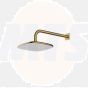 RAK Petit Sq Wm Rain Shwr Head In Brush Gold RAKITA1017G Bathroomsuites