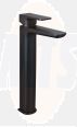 RAK Moon Tall Mono Bsn Mxr In Black (No Waste) RAKMOO3003B Bathroomsuites