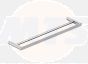 RAK Petit Sq 60Cm Double Towel Bar In Cp RAKPES9912-60C Bathroomsuites