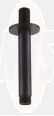 Round Ceiling Arm 120Mm In Black RAKSHW0006B Bathroomsuites