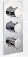 Round Dual Outlet, 3 Handle Therm Shwr Valve RAKSHW3203R Bathroomsuites
