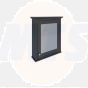 RAK Washington 600Mm Mirror Cabinet In Black RAKWMC60504 Bathroomsuites