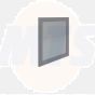 RAK Washington 600Mm Flat Mirror In Grey RAKWMR60503 Bathroomsuites