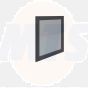 RAK Washington 600Mm Flat Mirror In Black RAKWMR60504 Bathroomsuites