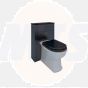 RAK Washington550Mm Wc Unit In Black RAKWWC55504 Bathroomsuites