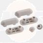 Keramag Plus4 - Renova Nr. 1598123 buffers round and oval Toilet Seat and Buffers
