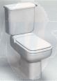 Replacement Ideal Standard Michelangelo Toilet Seat and cover with Hinges White Replica