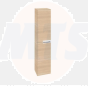 Roca  Victoria-N column unit 300 x 1500mm - 2 soft-close doors - textured oak A856660155