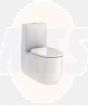 Roca Beyond Back to wall vitreous china close-coupled Rimless WC with dual outlet  A3420B9000