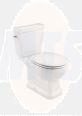 Roca Carmen close-coupled Rimless WC with dual outlet A3420A7000