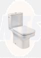 Roca Dama-N Close-coupled toilet Rimless A34278L000
