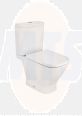 Roca Gap close-coupled WC with horizontal outlet A342477000